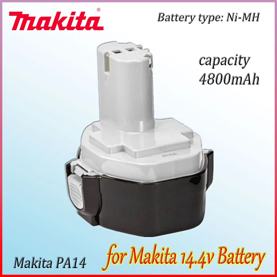 

Никель-металлогидридный аккумулятор Makita 14,4 В 6800 мАч для электроинструментов, аккумулятор для Makita 14,4 В PA14 1420 1422 1433 1434 1435 1435F 192699-A