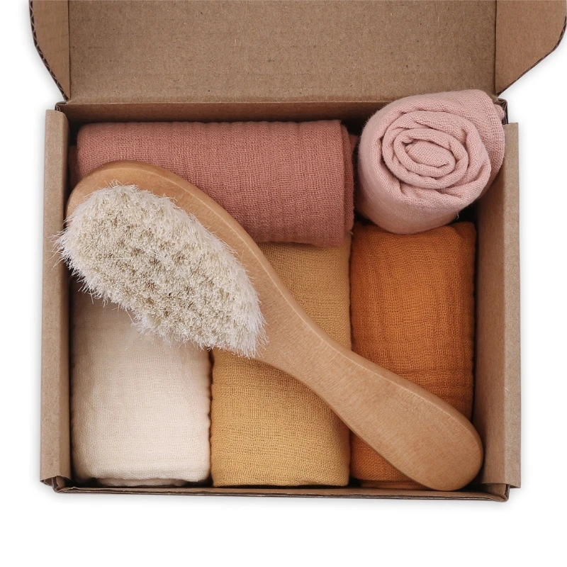 

Детское квадратное полотенце нагрудник для кормления с нагрудником для новорожденных Набор кистей для волос искусственная Мочалка для лиц...