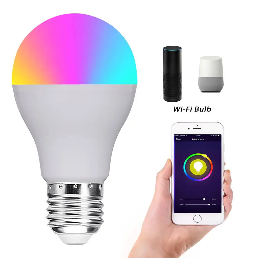 

Умная Светодиодная лампа E14 с голосовым управлением и таймером, RGB кухонная лампа 6 Вт