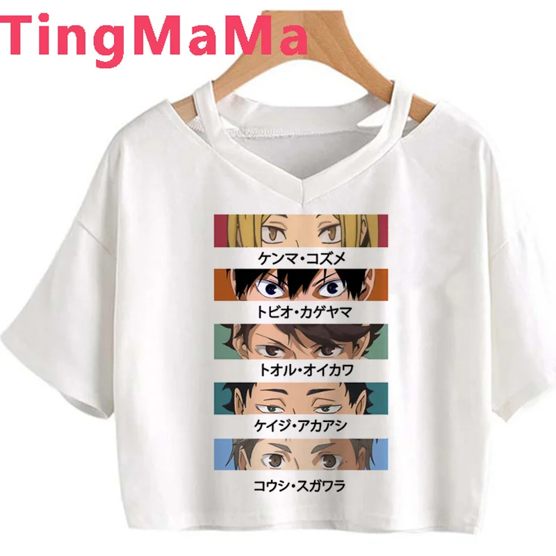 

Oya Oya Oya Haikyuu Nekoma Kuroo top tees summer top women plus size harajuku kawaii streetwear tumblr casual t shirt harajuku