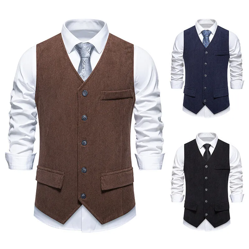 Мужской вельветовый жилет Naupang