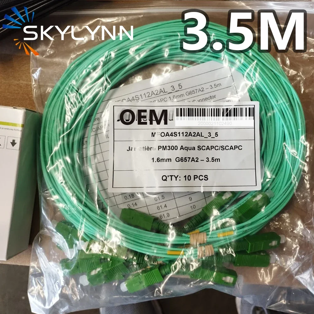 НОВЫЙ индивидуальный патч-кабель FTTH Jar 1800 мм 3 5 м Aqua G657A2 Fibra Optica Green Jumper SC Simplex SM SX SCAPC