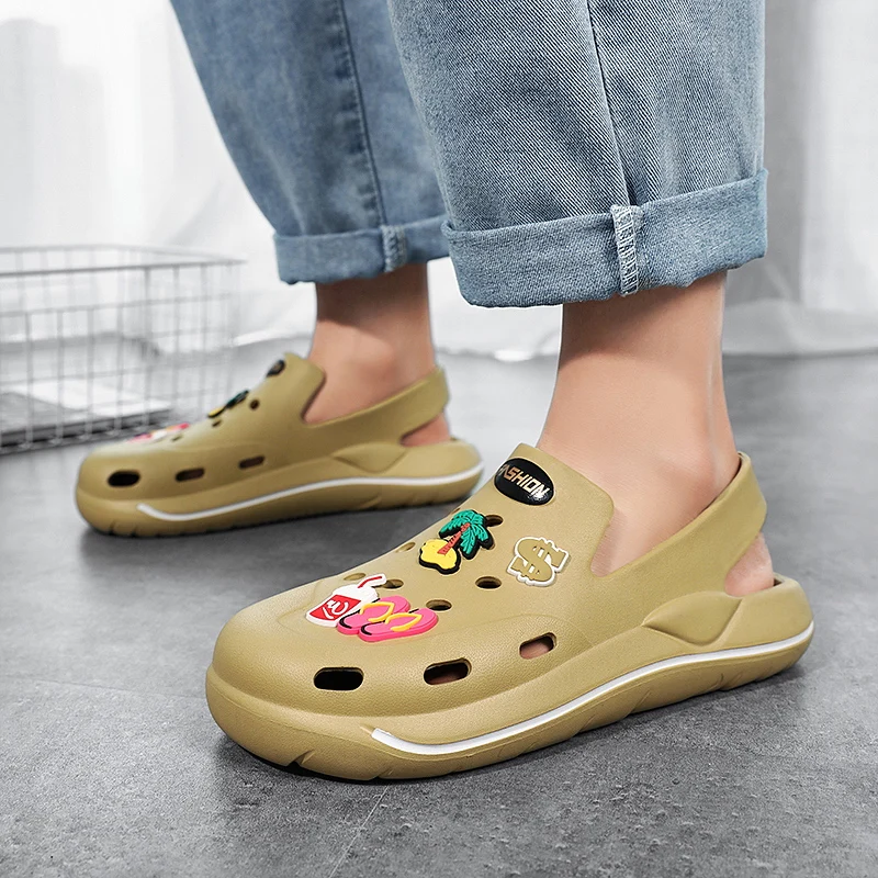 Шлепанцы для мужчин и женщин летние сандалии на массивной платформе сланцы дома