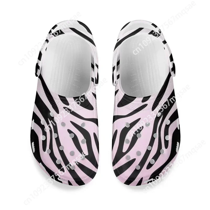 Сандалии из ЭВА с принтом зебры повседневные шлепанцы для дома сада улицы пляжа