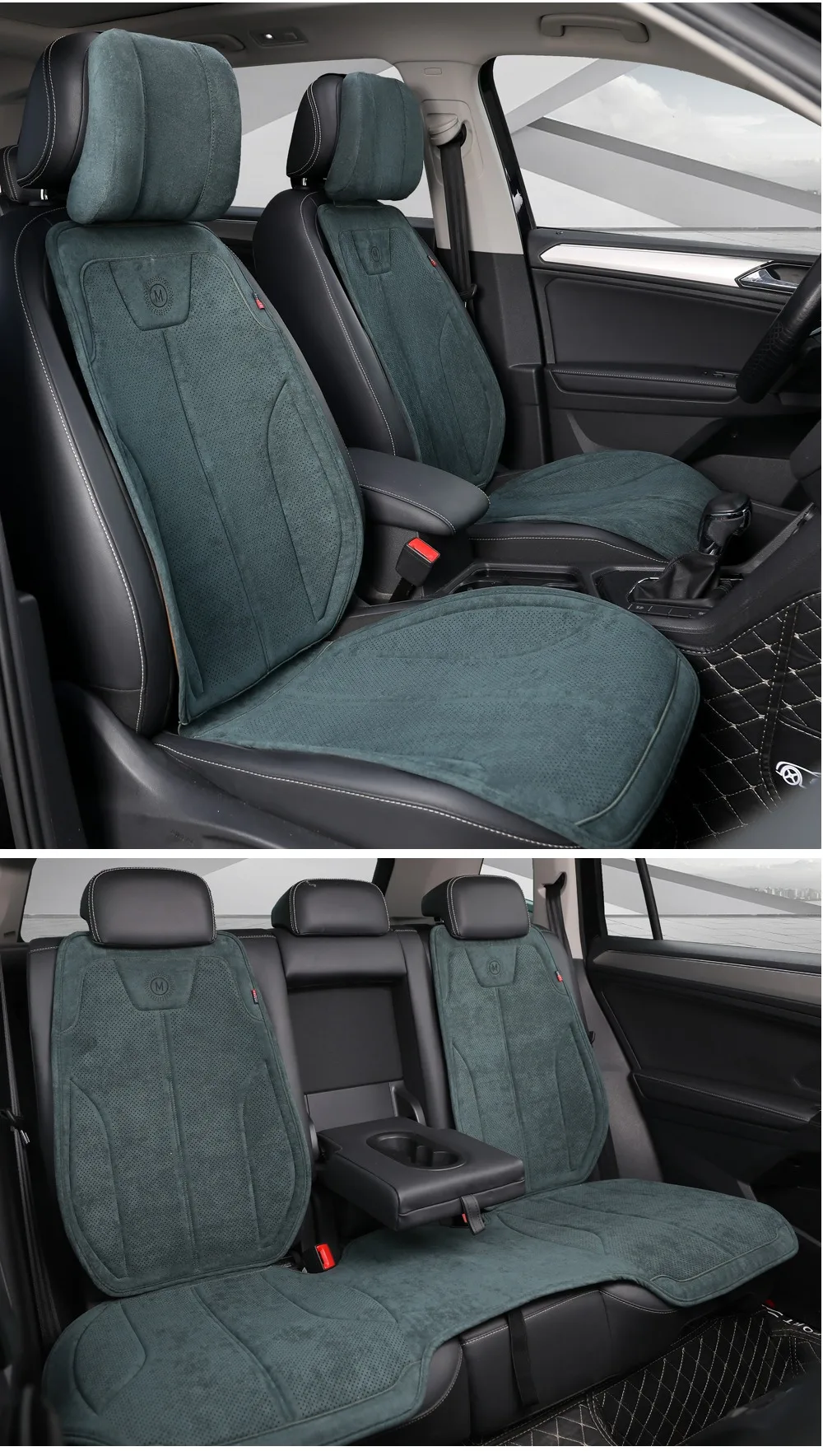 

Замшевые универсальные чехлы на автомобильные сиденья, полный комплект, латексная хлопковая автомобильная подушка, автоаксессуары, защита автомобильного сиденья