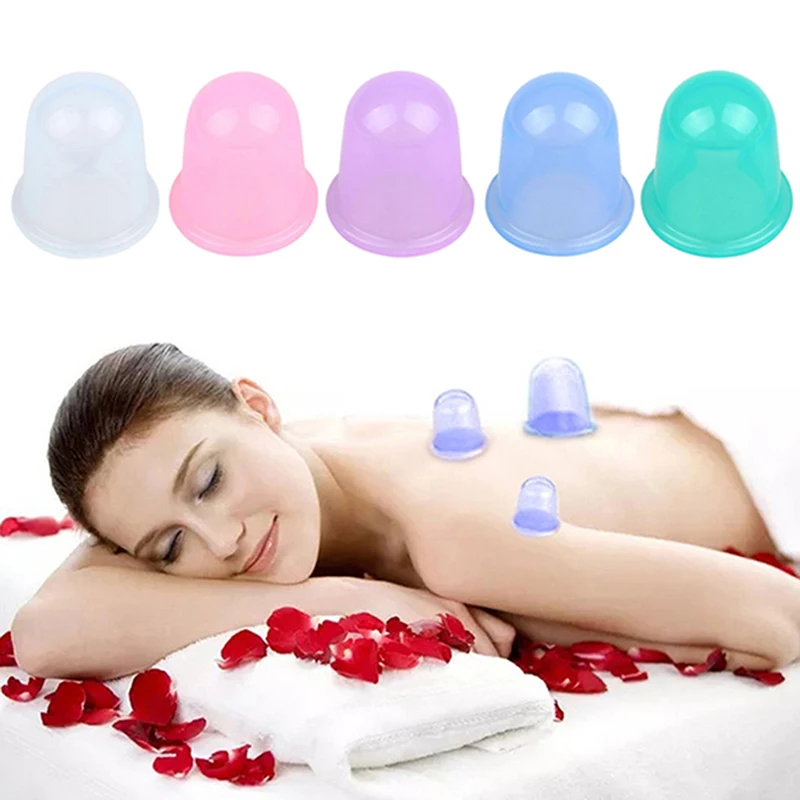 

Family Full Body Cupping Massage Helper Vacuum Suction Cans Silicone Suction Cups Anti-Cellulite Massager Therapy Bank For Body
