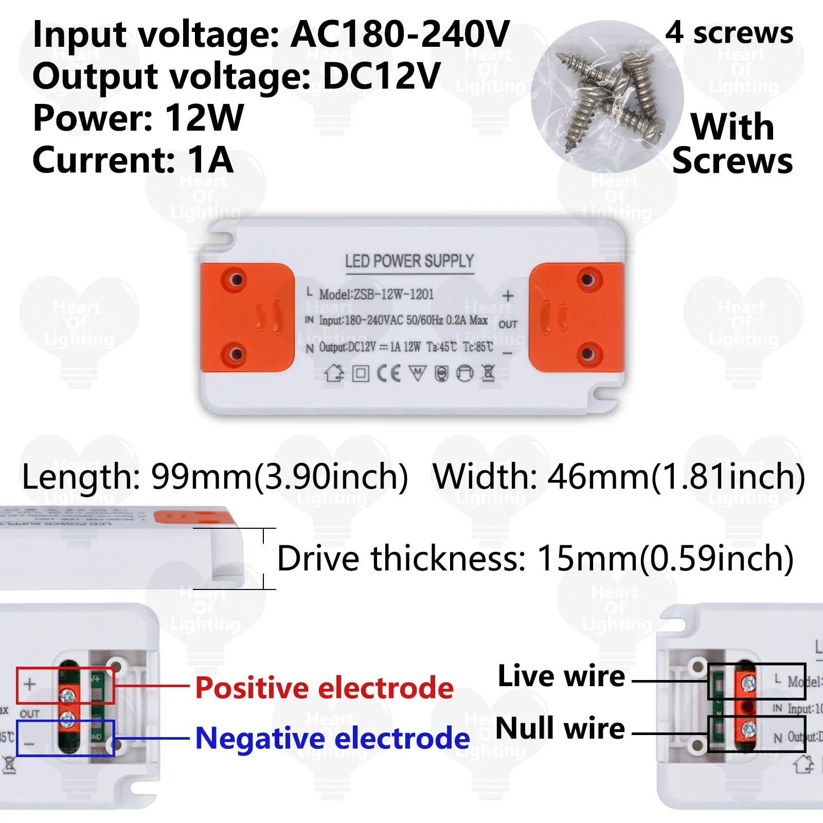 Фото Супертонкий светодиодный драйвер AC180V-240V до DC12V DC24V Источник питания постоянного напряжения Трансформатор освещения для светодиодных лент освещения №5