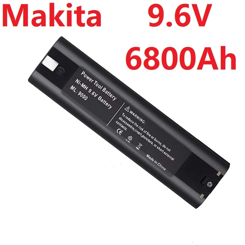 NiMH перезаряжаемая сменная батарея Makita 9,6 V 6800Ah Mak 6095D 9000 9001 9002 9033 9034 632007-4 193890-9 191681-2 193889-4