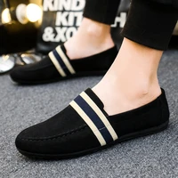 fall new peas shoes mens breathable casual cloth shoes trend lazy pedal canvas shoes mens sneakers