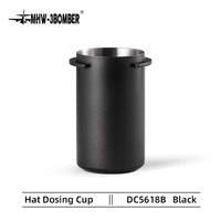 58mm coffee powder cup espresso machine mug coffee grinder machine dosing cup stainless steel coffee dosing cups cafe tools