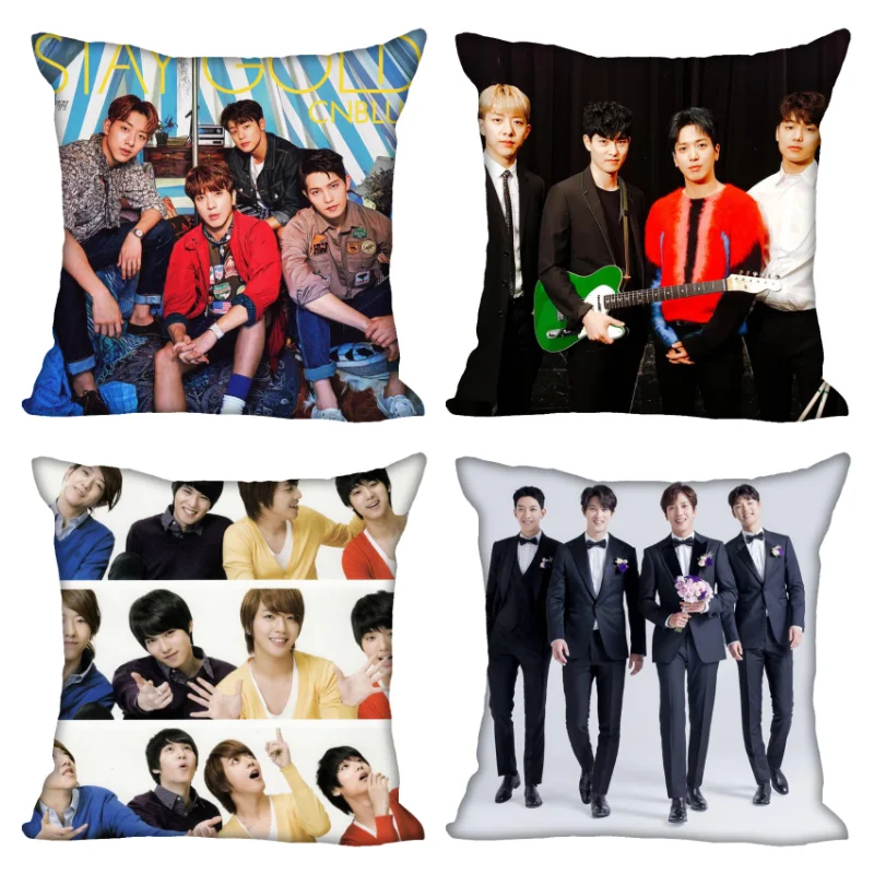 

Чехол-Подушка KPOP CNBLUE для дома, невидимый Чехол-Подушка на молнии, размеры 40x40,45x45 см