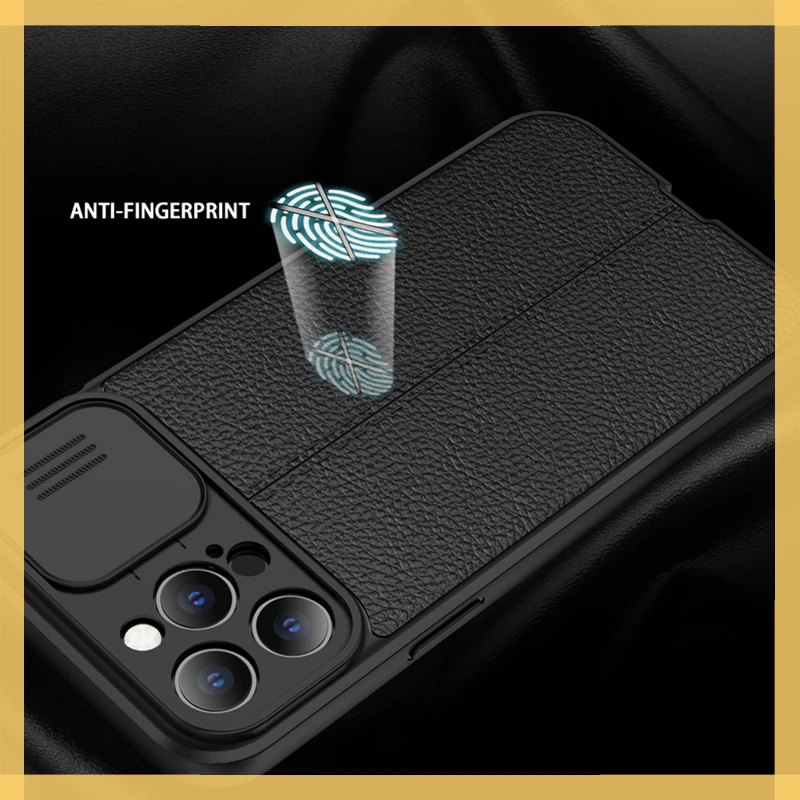 

Camera Lens Protection Case For iPhone 13 12 11 Pro Max XR XS X 6 7 8 Plus Mini SE Leather Texture Cooling Soft Back Cover