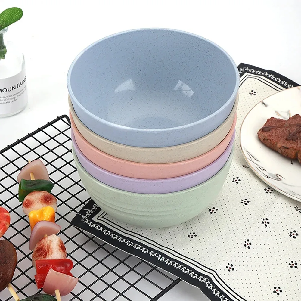 3/5 шт. круглые пластиковые миски для пшеничной соломы