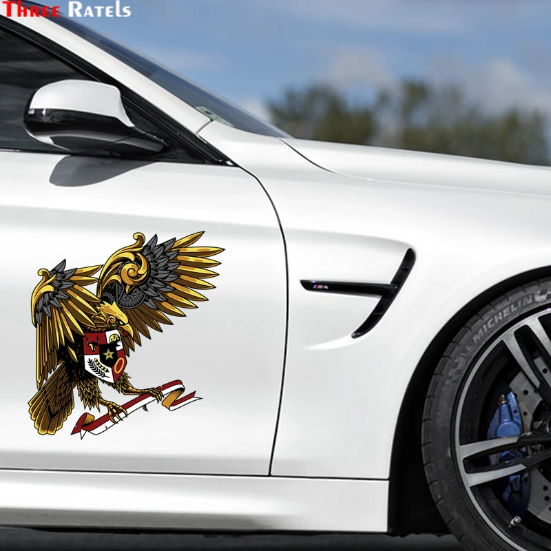 Персонализированные художественные наклейки Three Ratels QC538 с животными, Орл, авто, мотоцикл, виниловые наклейки, аксессуары для гоночного автомобиля, наклейка на стену