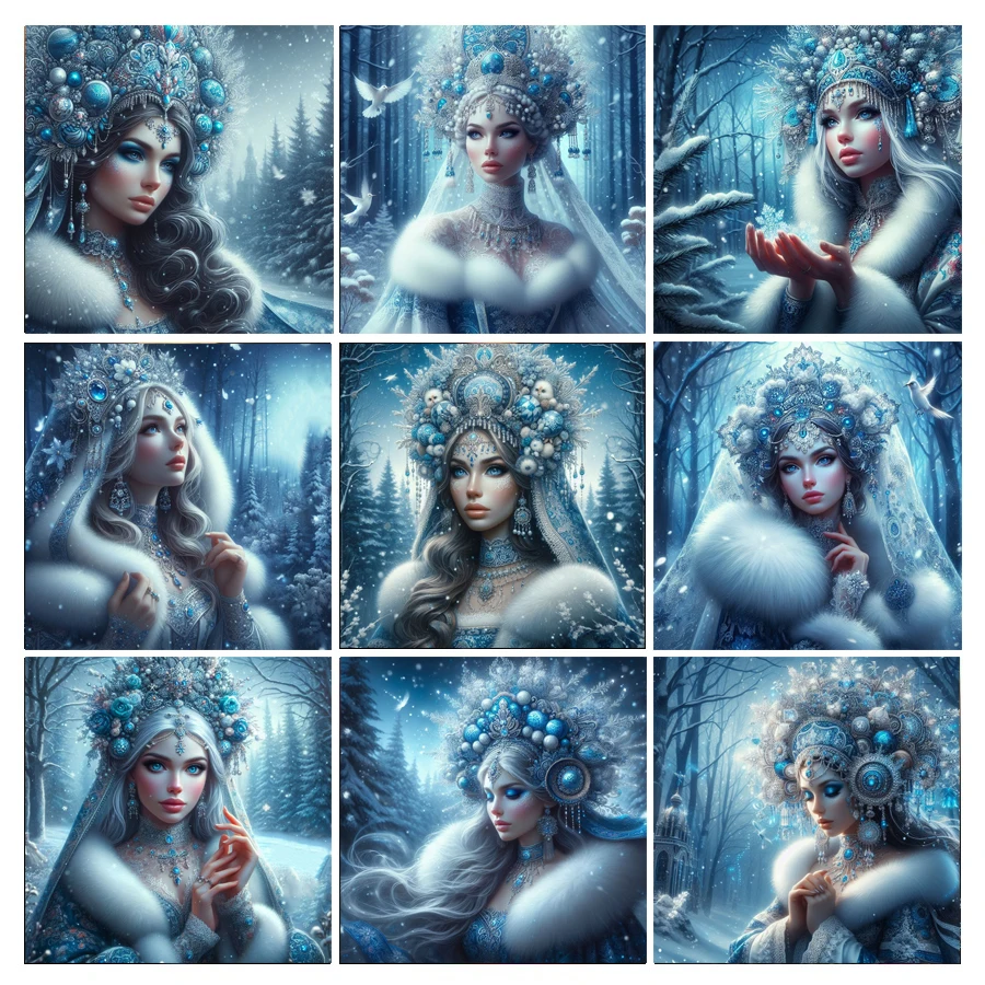 Женская 5D алмазная живопись сделай сам новинка 2024 Набор для вышивки крестиком