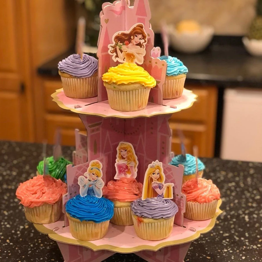 Белые украшения для торта принцессы в виде снега праздничные топперы девочек