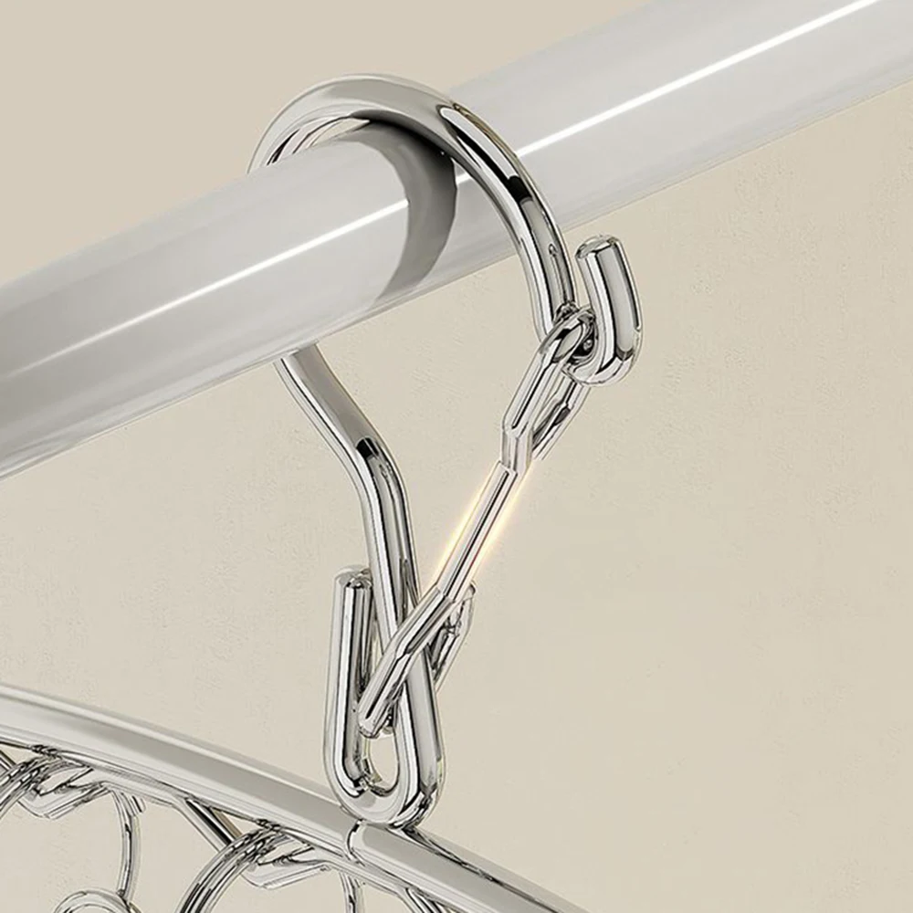 Сушилка Для Одежды Из Нержавеющей Стали С 8 Зажимами Ветрозащитная