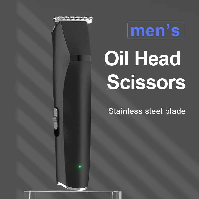 New Design Hair Clipper USB Charging Oil Head Trimmer for Men Cutting Machine Electric Shaving Tools Barber Accessories