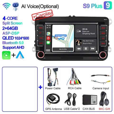 Магнитола CAIXI для Volkswagen, мультимедийная стерео-система на Android, с gps, для Volkswagen, Passat B6, B7, CC, Tiguan, Touran, GOLF, POLO, Jetta, Skoda, типоразмер 2 Din