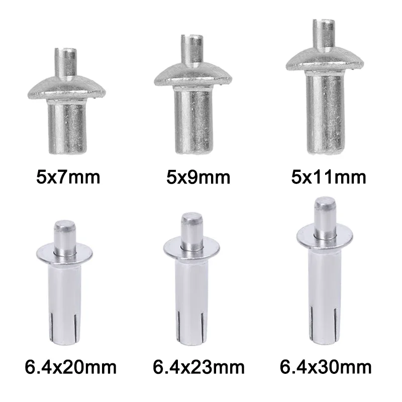 100-10 шт. расширительные заклепки из алюминиевого сплава для пирсинга молотка