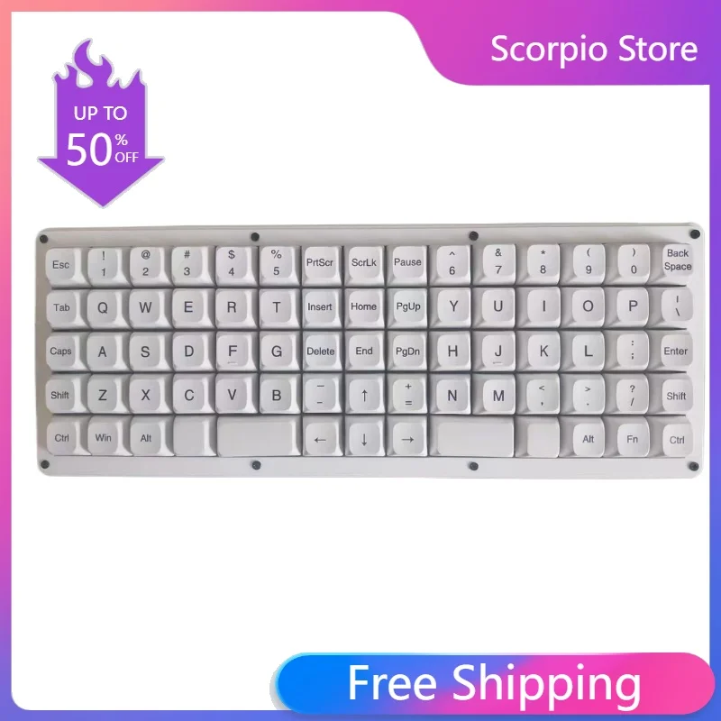 Механические клавиатуры Ortho C75 Planck индивидуальный одномодовый Qmk/флакон в