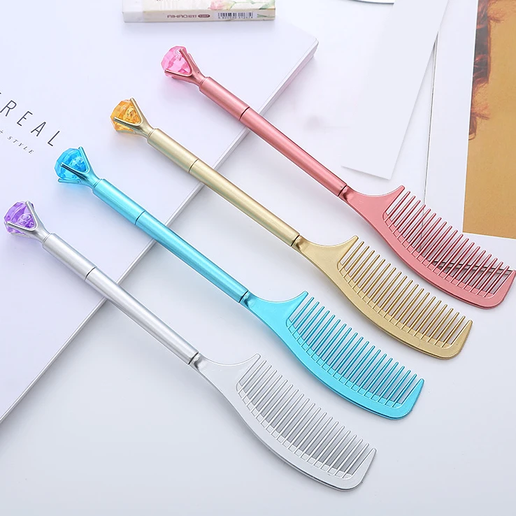 

40Pcs Diamond Comb Pens Black Ink Crystal Gel Pens for Office School Students Christmas Wedding Birthday Present