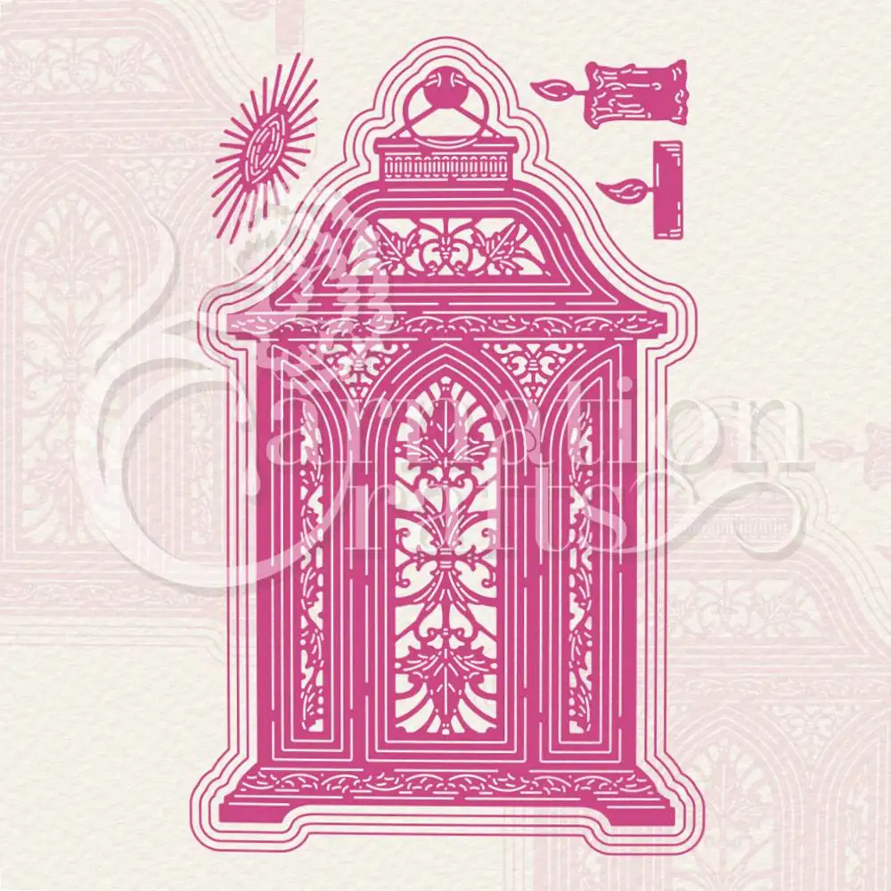 

Lantern Card Shape Die Metal Cutting Dies Scrapbook Diary Secoration Embossing Cut Template Diy Greeting Card 2022 New Arrival