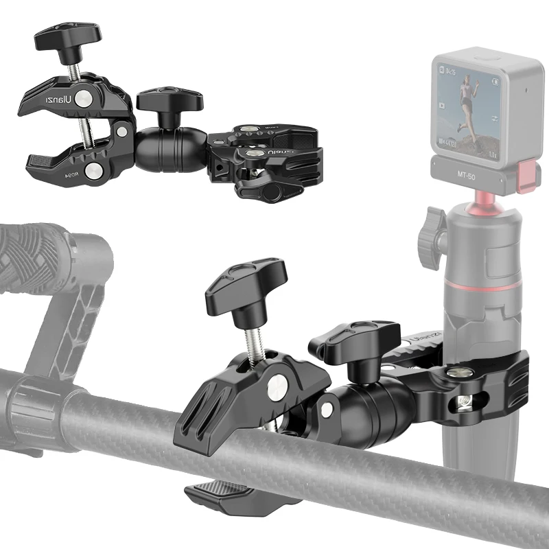 Двойной металлический супер-зажим Ulanzi R096 шарнирный волшебный зажим-краб 360 °