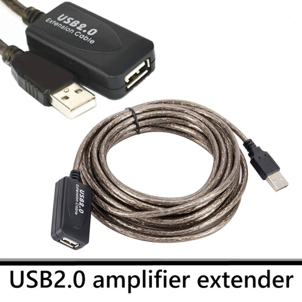 

Usb2.0 Extension Cable Male To Female Repeater Cable Extension Device with Signal Amplifier Network Card Extender Cable