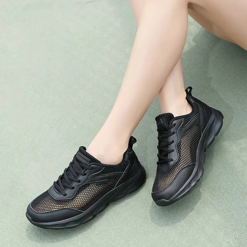 Sneakers Shoes for Women Outdoor Breathable Fashion Womens Jogging Shoes Fitness Sneakers Colorful Air Cushion Female Hollow out