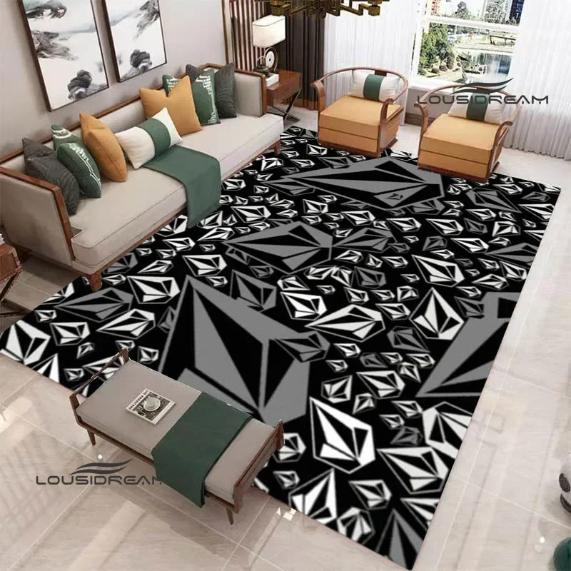 3D V-VOLCOM Ковер с логотипом и принтом Нескользящий ковер Коврик для йоги Ковры