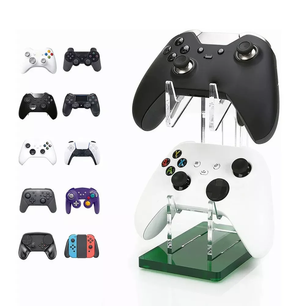 

High-quality Acrylic Gamepad Display Stand Dual Controller Stand Gaming Handle Holder Bracket for PS4/Xbox Series/NS Series