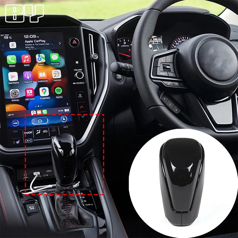 Цветная ручка переключения передач из АБС-углеродного волокна рамка наклейка