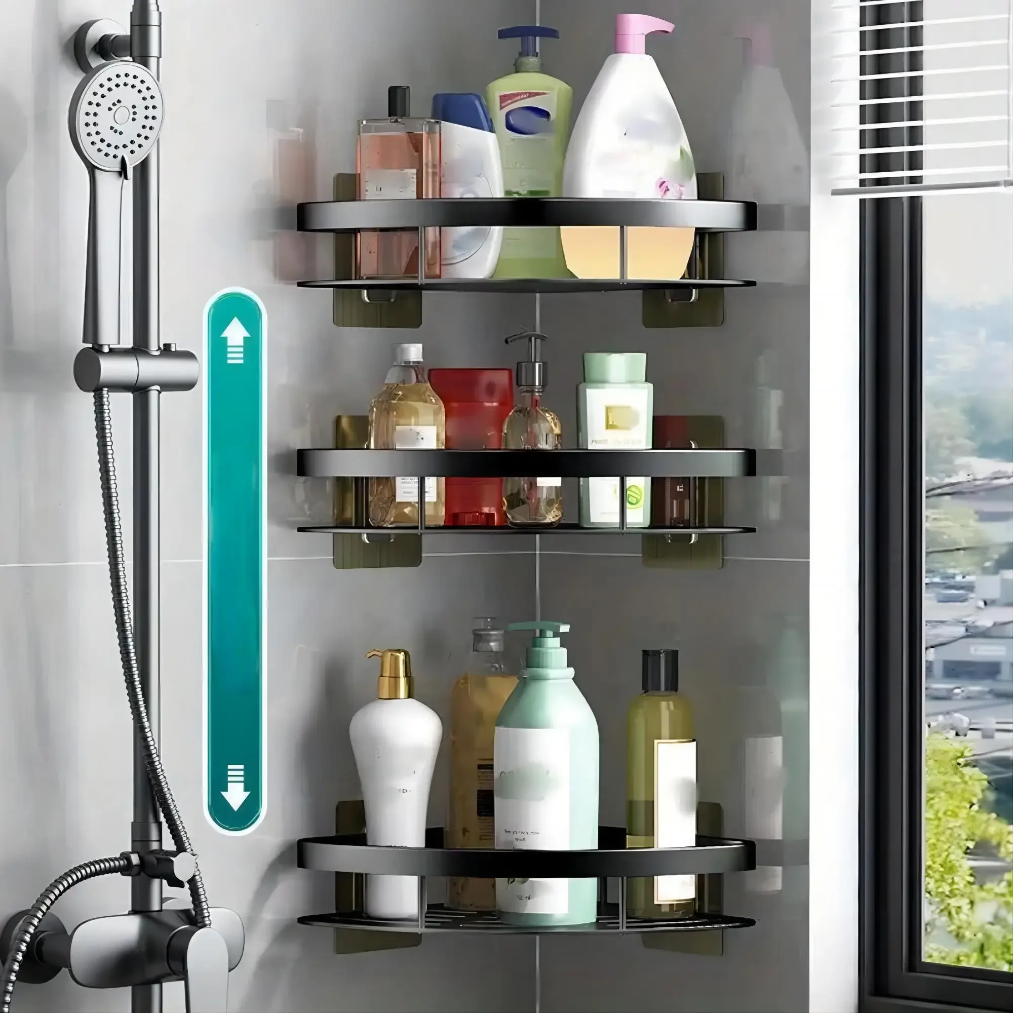 Одна треугольная полка для ванной комнаты стеллаж хранения принадлежностей