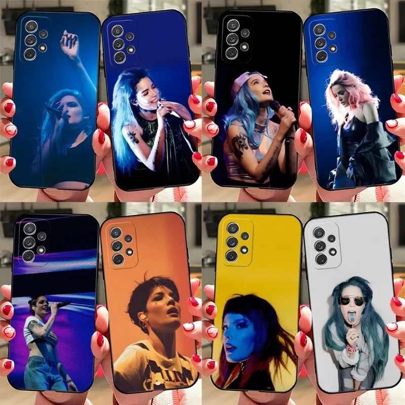 Singer Halsey Phone Case For Samsung A33 A13 A21 A02 A31 A22 A53 A52 A73 A32 A50 A20 A40 A23 Shockproof Back Cover