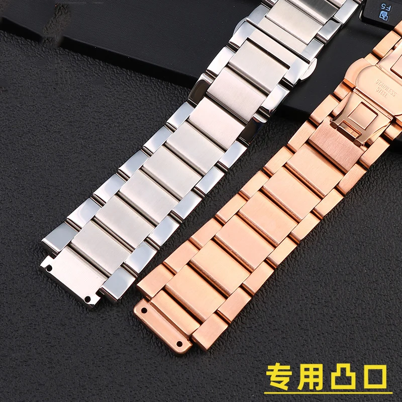 For Hublot Yubo Watch Strap Big Bang Classic Fusion Men Women Solid Stainless Steel Watchband Bracelet 27mm*19mm