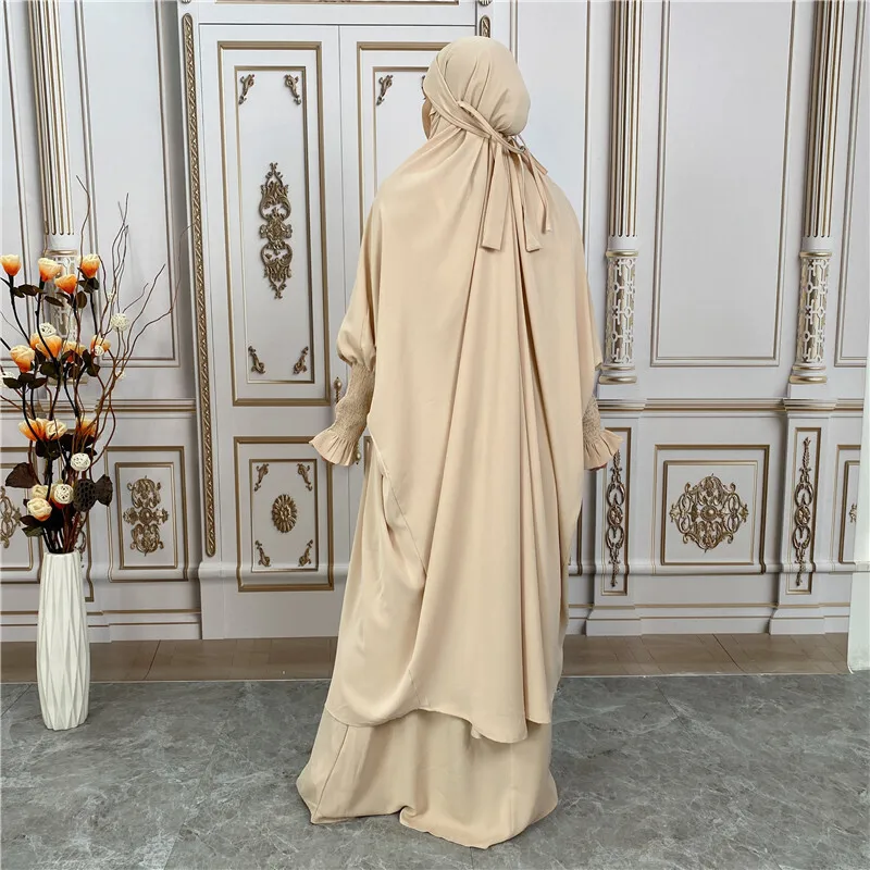 Модный однотонный комплект из двух предметов TikTok Temu Robe Nida 6608