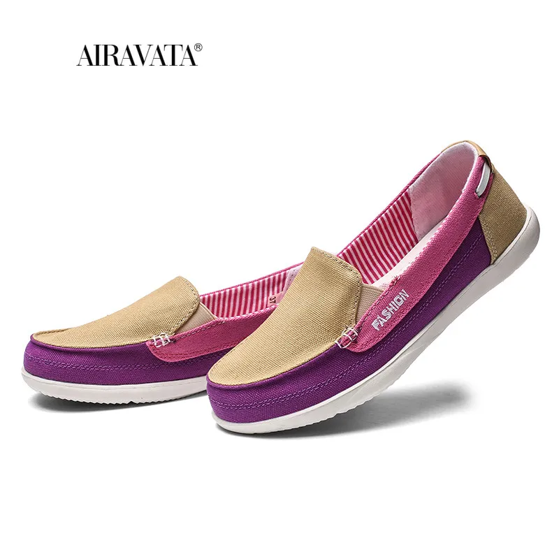 Sneakers Women Lightweight Canvas Shoes Low Breathable Solid Color Flat Casual Loafers Outdoor Walking Shoes  Zapatos Deportivos