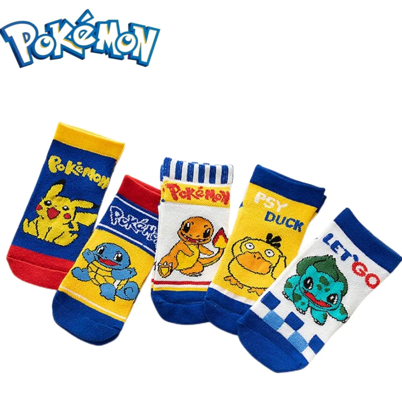 

Pokemon Pikachu Children's Socks Cotton Thin Mesh Socks Deodorant Breathable Boys Socks Cute Cartoon Cotton Baby Socks Trendy