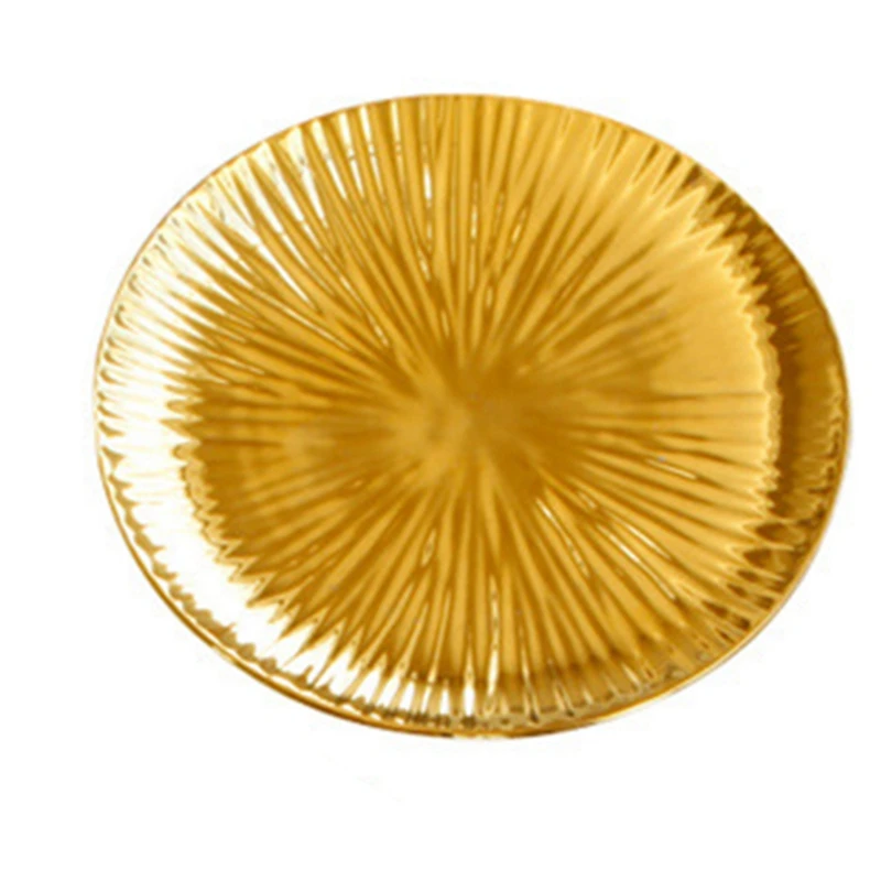 

Golden Ceramic Jewelry Tray Storage Tray Jewelry Storage Tray