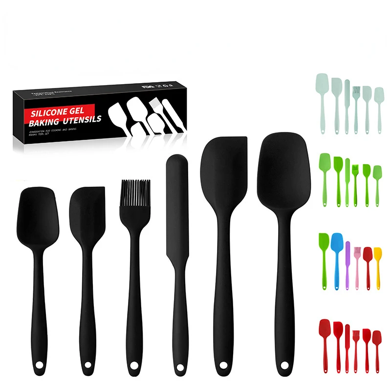 

Modern Simple Silicone Kitchenware 6-piece Set Cream Scraper 6-piece Set Baking Tool Scraper Oil Brush Scraper Set
