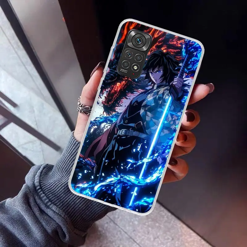 Чехол для телефона Tomioka Giyuu Demon Slayers Xiaomi Redmi Note 10 11 12 13 14 Pro Plus 11S 12S 11T 11E 10S Note14 Soft TPU Back Co