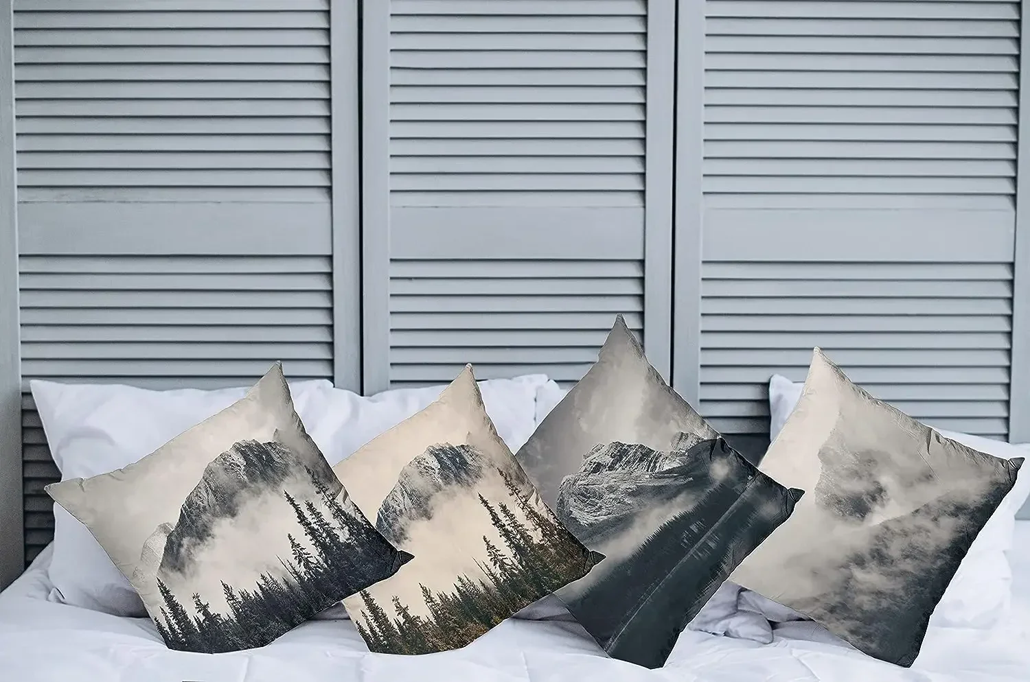 Наволочка Fog Peak Hills Wild Nature современная односторонняя цифровая печать 45x45 см