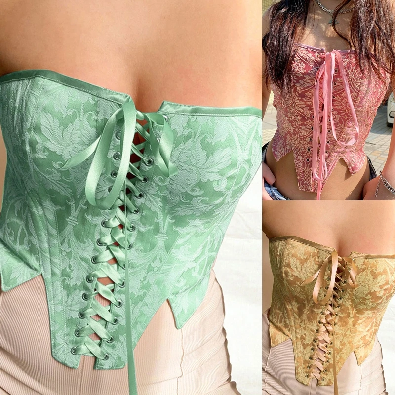 

Корсет женский с цветочным принтом, топ без рукавов, широкий пояс из полиэстера, модный приталенный, разные размеры