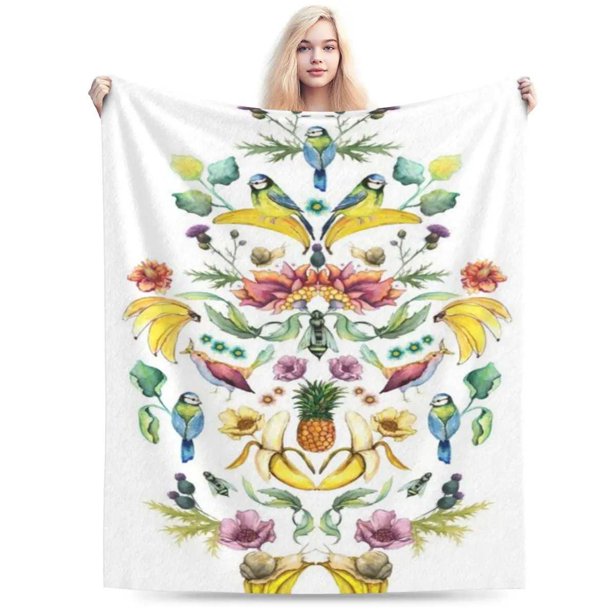 Jugend Goes Бананы! Ультрамягкое одеяло из микрофлиса