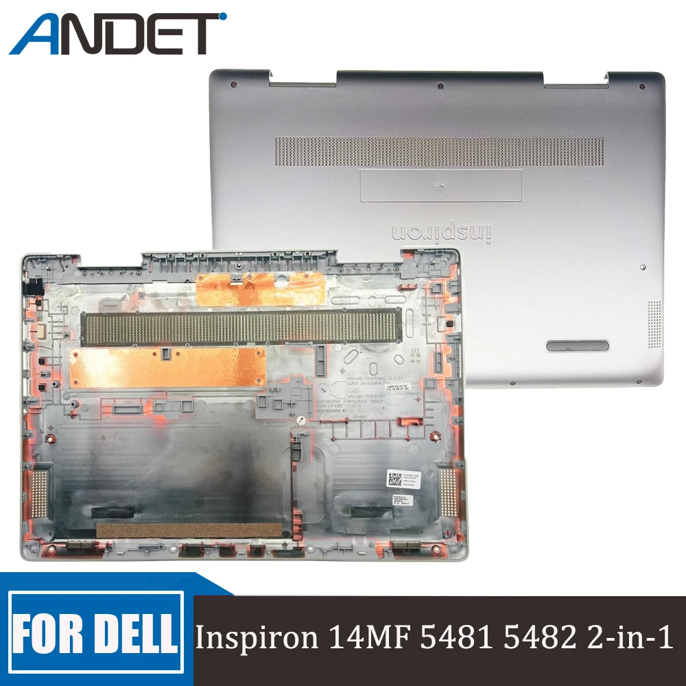

New Original For Dell Inspiron 14MF 5481 5482 2-in-1 Laptop Bottom Case Base Cover Lower Shell D Housing Silver 00V9J6 0V9J6