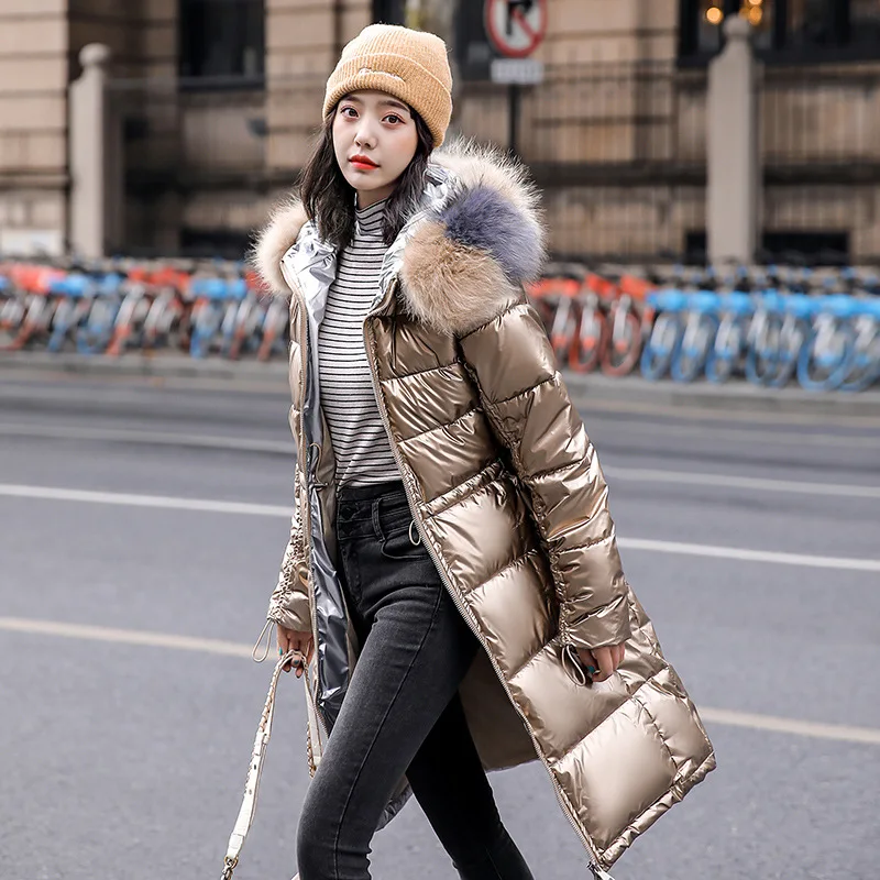 2023 Women Down Padded Jacket Fashion Thick Sequined Cotton Clothing Trend New Bread Clothing Coats