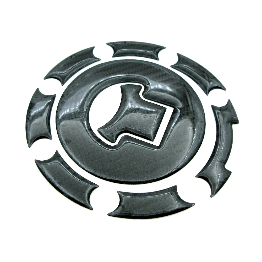 

3D Carbon Fiber Look Motorcycle Fuel Tank Sticker Gas Cap Protector Decals For Honda RVF VFR CBR 250 400 500 600 1000RR 1100 CB