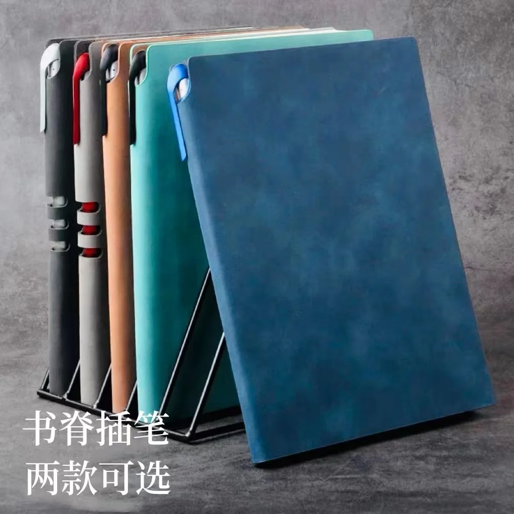 A5 Ultra Thick Business Simple Magnetic Button Notebook, College Student Learning Record Notebook