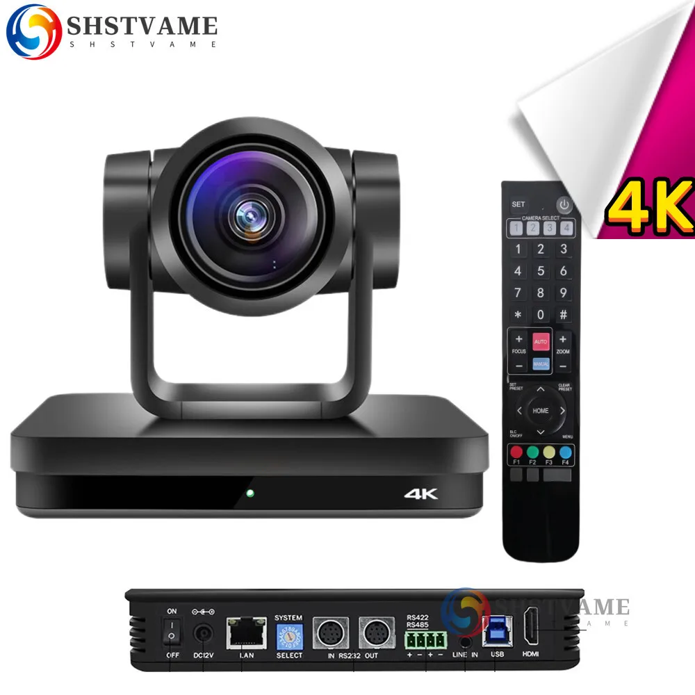 

4K Conference Video Camera POE Support HDMI USB3.0 LAN 12X Professional For Church YouTube Skype Zoom Meetings Live Streaming